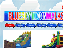 Tablet Screenshot of blueskymoonwalks.com